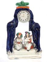 Lot 219 - Small staffordshire group.