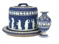 Lot 224 - Wedgwood jasperware Stilton dish and cover
