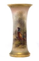 Lot 230 - Royal Worcester vase by Stinton.