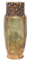 Lot 241 - Royal Doulton tubed lined vase.