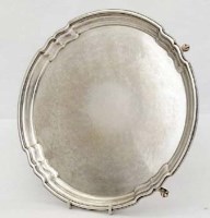 Lot 301 - Silver salver.