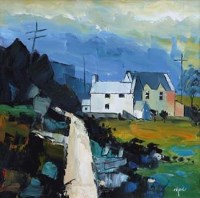 Lot 410 - Mike McDonald, After the rain, acrylic.