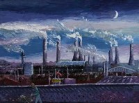 Lot 418 - Julie Forrester, Going Home, oil.