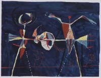 Lot 512 - Roy Turner Durrant, Figural studies, mixed media.