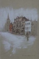 Lot 518 - Harold Riley, Palace Theatre, Cross Lane, pastel and ink.