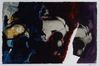 Lot 527 - John Piper, Eye and Camera:Red, Blue and Yellow, screenprint.