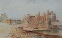 Lot 584 - John A.A. Berrie, Conway Castle, watercolour.
