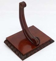 Lot 618 - Mahogany wall bracket with carved and moulded