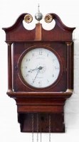 Lot 630 - Mahogany hood clock 19th century