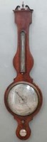 Lot 642 - Victorian mahogany wheel barometer