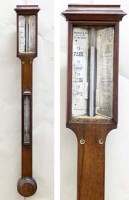 Lot 643 - Victorian rosewood stick barometer