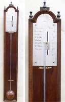 Lot 651 - Mahogany stick barometer