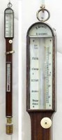 Lot 661 - Mahogany marine barometer