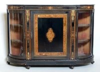 Lot 697 - Victorian ebonised credenza circa 1880