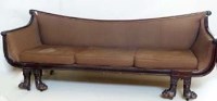 Lot 700 - Mahogany show frame sofa early 19th century