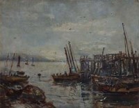 Lot 441 - Mason Hunter, Peterhead Harbour, Aberdeenshire, oil.