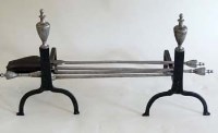 Lot 504 - Bright steel set of three fire irons