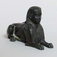 Lot 14 - Bronze Sphinx.