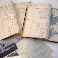 Lot 51 - Two log books of D.L . Davenport captain of The