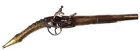 Lot 64 - Balkan (Albanian) Miquelet flintlock pistol