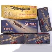 Lot 76 - Five Frog aeroplanes.