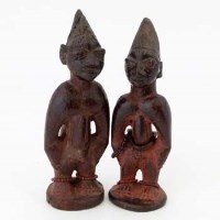 Lot 94 - Ibeji pair of figures