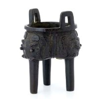 Lot 191 - Chinese bronze archaic style ding, the body of