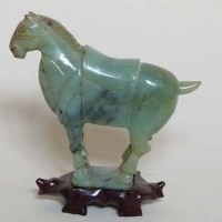 Lot 204 - Jade Han style horse.