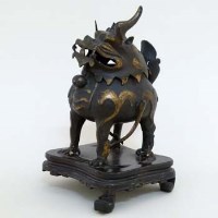 Lot 244 - Chinese bronze incense burner.
