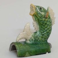Lot 249 - Chinese roof ridge tile.