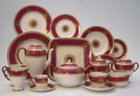 Lot 363 - Wedgwood Columbia on pink tea/coffee set.