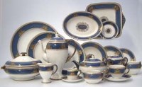 Lot 364 - Wedgwood Columbia on blue tea/coffee dinner set.