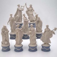 Lot 365 - Wedgwood nine muses.