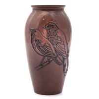 Lot 373 - Moorcroft birds test or prototype vase.