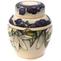 Lot 383 - Moorcroft Juneberry pattern vase