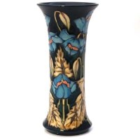 Lot 384 - Moorcroft Blue Rhapsody pattern vase boxed