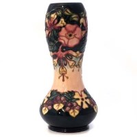 Lot 385 - Moorcroft Oberon pattern vase boxed