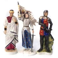 Lot 405 - Coalport Joan of Arc, Julius Caesar and Henry V