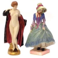 Lot 410 - Royal Doulton The Bather and Pantalettes.