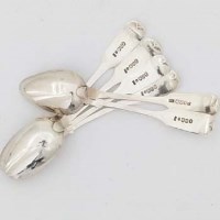 Lot 502 - Six Scottish silver teaspoons.
