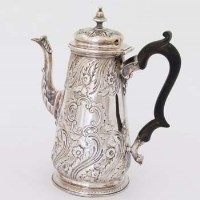 Lot 506 - Silver coffee pot.