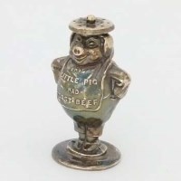 Lot 508 - Chester silver amusing pig pepper pot.