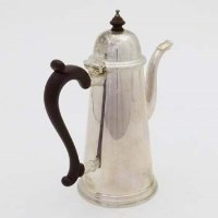 Lot 522 - Silver coffee pot.
