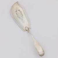 Lot 529 - Georgian Scottish silver fish slice