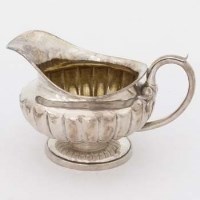 Lot 538 - Silver milk jug, London 1830