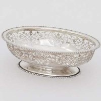 Lot 548 - Pierced silver bowl.