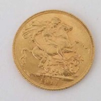 Lot 557 - George V 1911 gold sovereign.