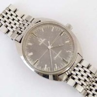Lot 635 - Omega Cosmic Seamaster stainless mans watch on omega bracelet.