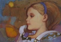 Lot 656 - Bohuslav Barlow, Sophie - Fragment, oil.
