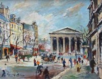 Lot 659 - George Hann, Paris Opera House, oil.